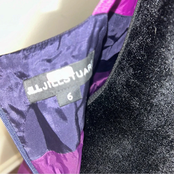 Color Block Gown in Viola & Deep Violet & Deep Iris - Picture 7 of 8